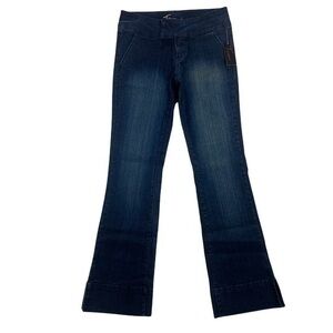T’oui Stretch‎ Dark Wash Denim Split Hem Flare Jean